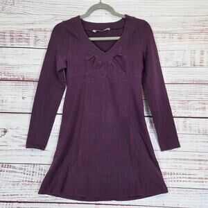 Athleta Y2K Purple Dress Babydoll Top Stretchy Fit Casual Athleisure Sporty Goth